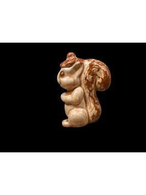 Vintage Redware Squirrel Salt Pepper Shaker SINGLE Replacement Japan Brown Kitsc